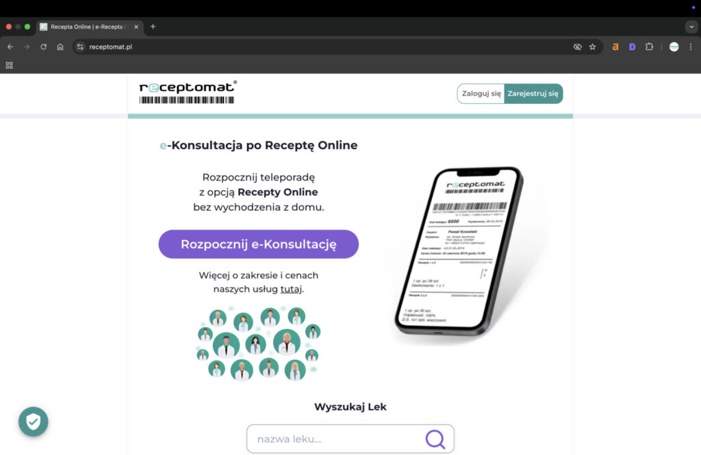 Strona główna Receptomat.pl - najlepsze strony na receptę online